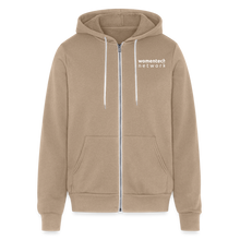 Load image into Gallery viewer, Bella + Canvas Unisex Full Zip WomenTech Hoodie - tan
