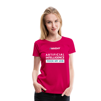 Women’s Premium T-Shirt - Women In AI Day Edition - dark pink