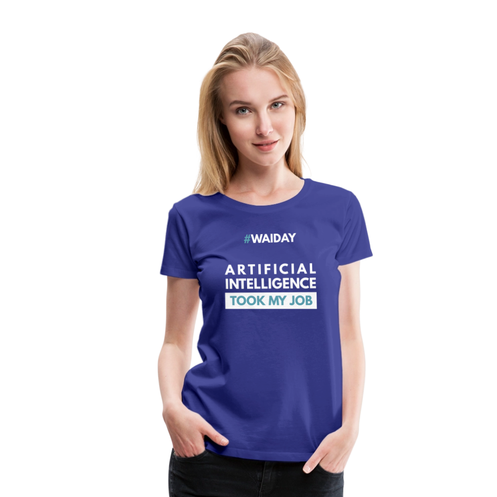 Women’s Premium T-Shirt - Women In AI Day Edition - royal blue