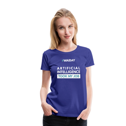 Women’s Premium T-Shirt - Women In AI Day Edition - royal blue
