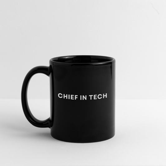 Chief in Tech Black Mug - black