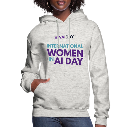 Women's Hoodie - Women In AI Day Edition - heather oatmeal