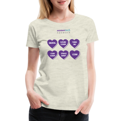 Women’s Premium T-Shirt - STEM Day Edition - heather oatmeal