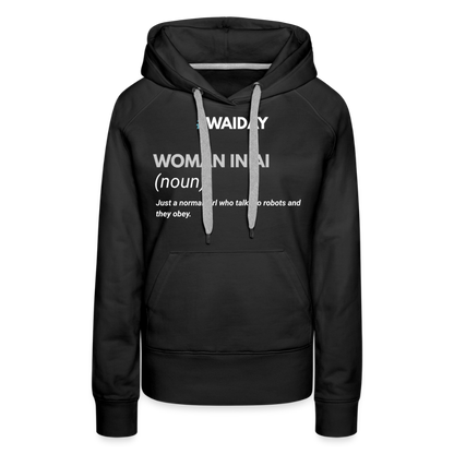 Women’s Premium Hoodie - Women In AI Day Edition - black