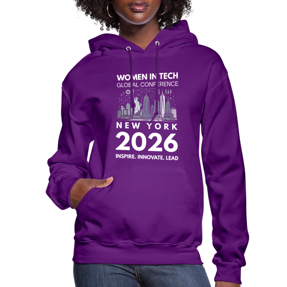 Women's Hoodie -  Women in Tech Global Conference Collection - purple