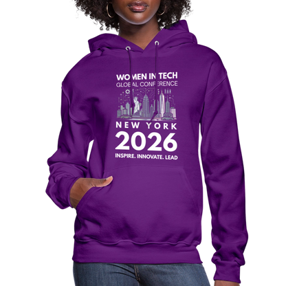 Women's Hoodie -  Women in Tech Global Conference Collection - purple