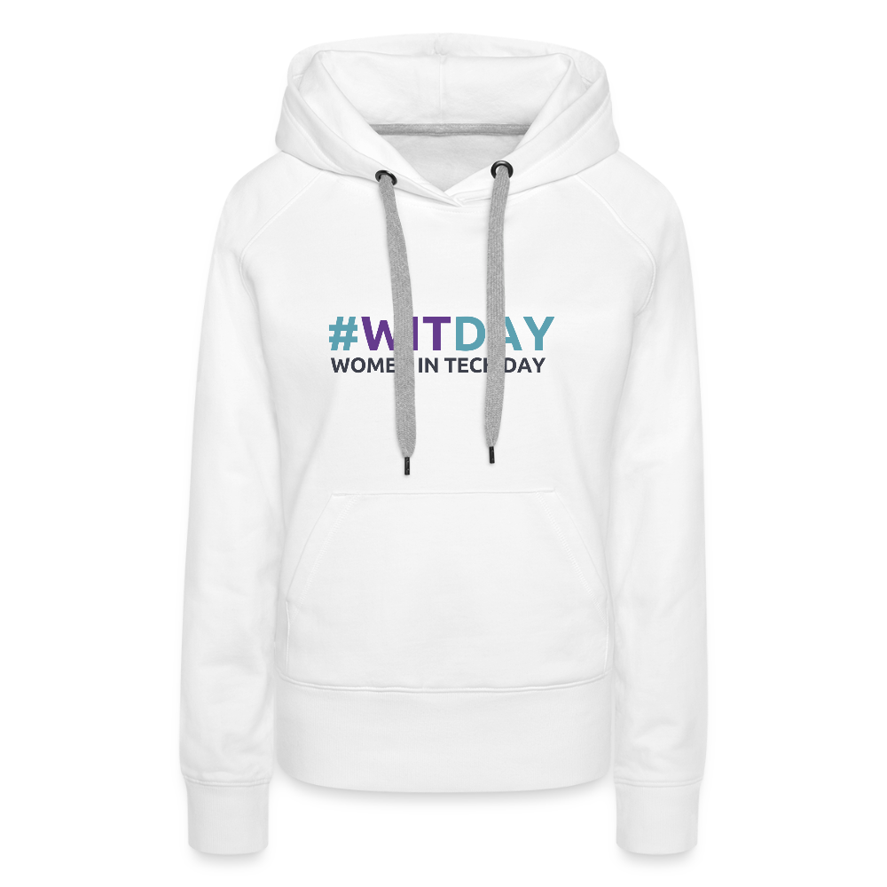 Women’s Premium Hoodie - Women in Tech Day - white