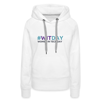 Women’s Premium Hoodie - Women in Tech Day - white