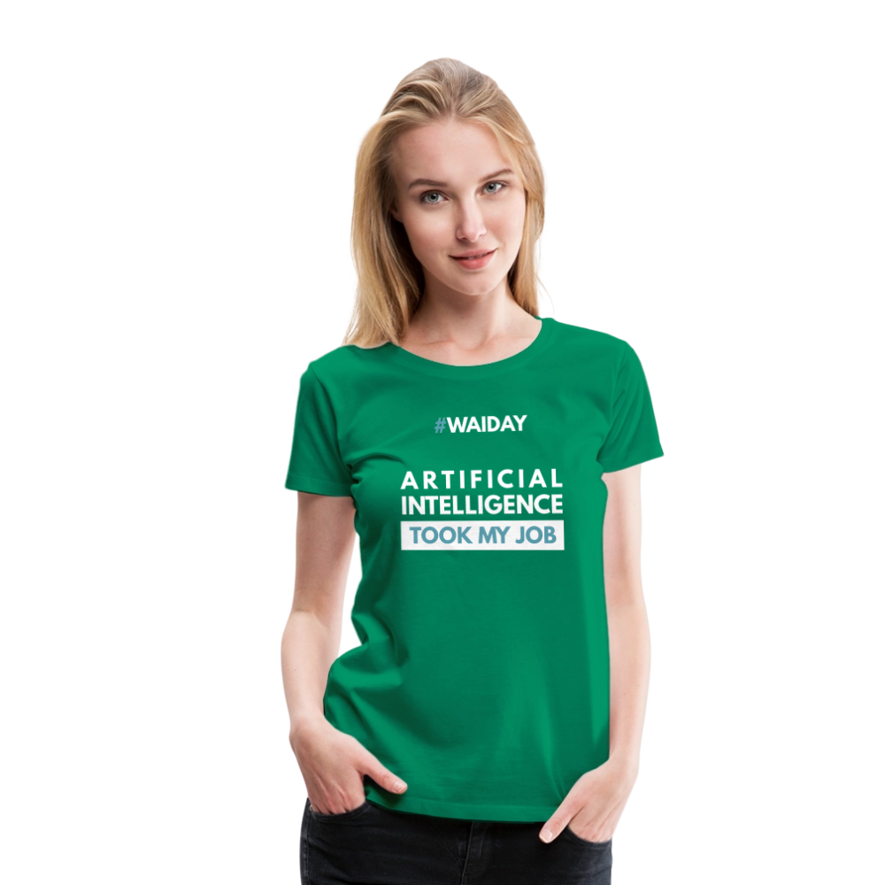Women’s Premium T-Shirt - Women In AI Day Edition - kelly green