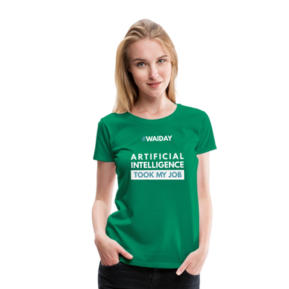 Women’s Premium T-Shirt - Women In AI Day Edition - kelly green
