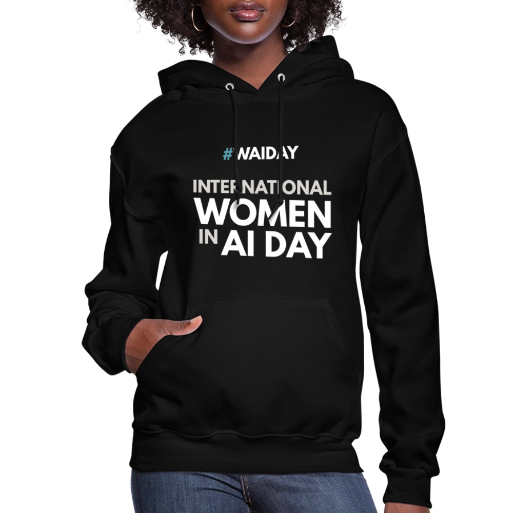 Women's Hoodie - Women In AI Day Edition - black
