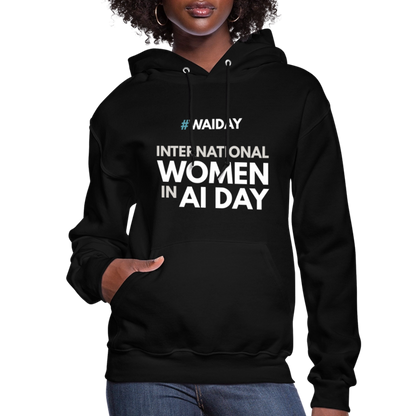 Women's Hoodie - Women In AI Day Edition - black