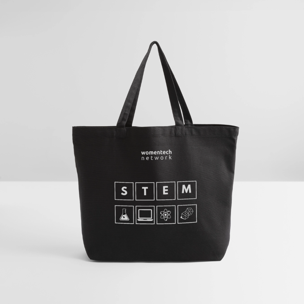Eco-Friendly Cotton Tote - STEM Day Edition - black
