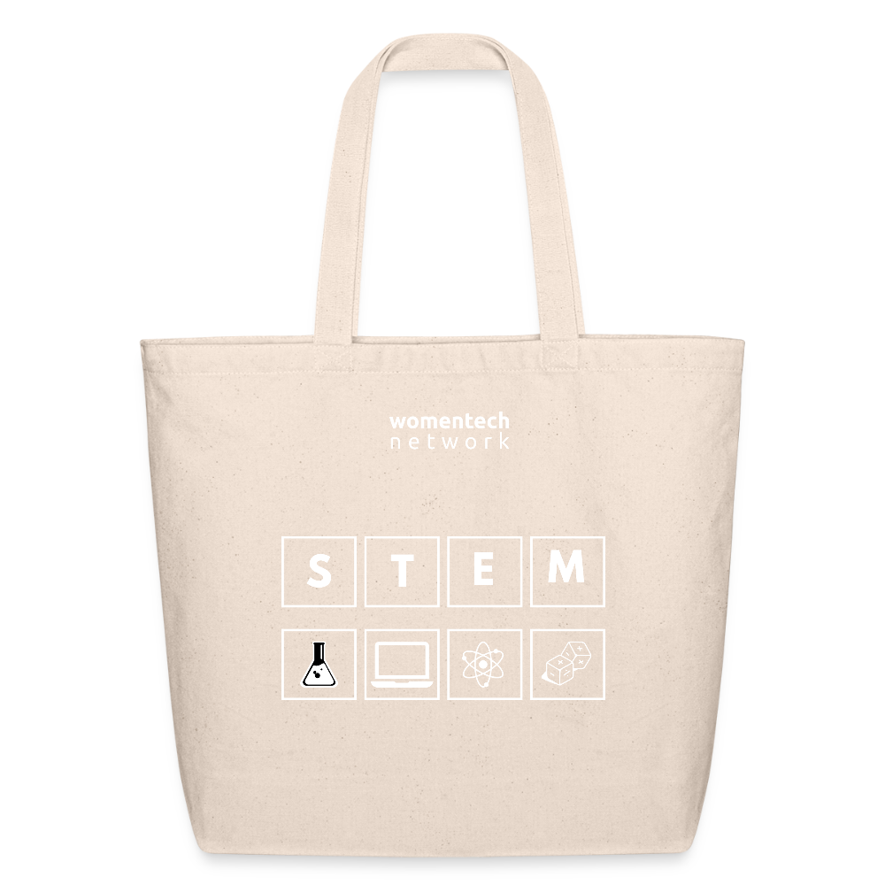 Eco-Friendly Cotton Tote - STEM Day Edition - natural