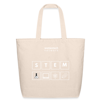 Eco-Friendly Cotton Tote - STEM Day Edition - natural