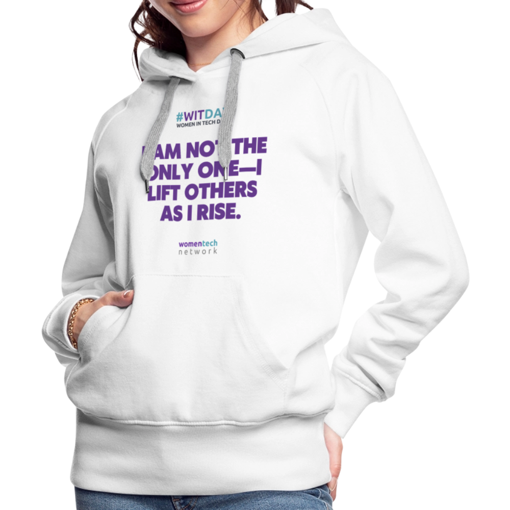 Women’s Premium Hoodie - I Lift Others as I Rise - white