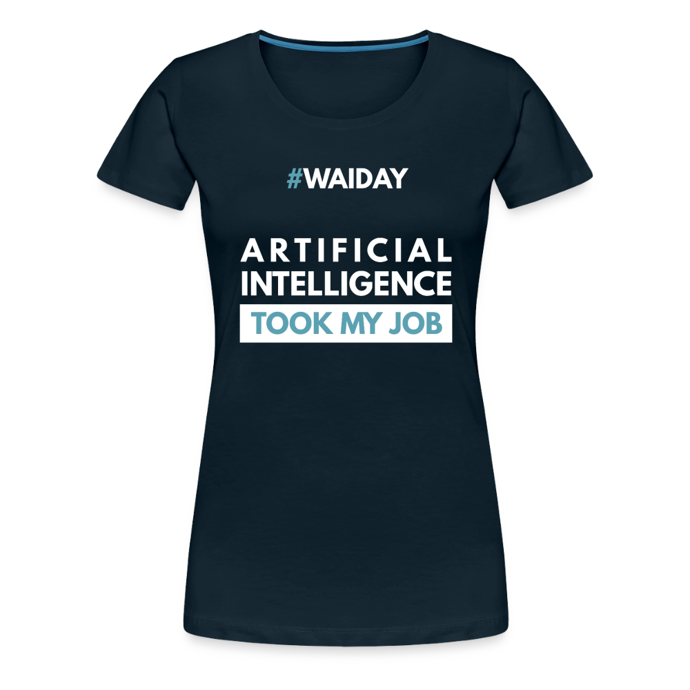 Women’s Premium T-Shirt - Women In AI Day Edition - deep navy
