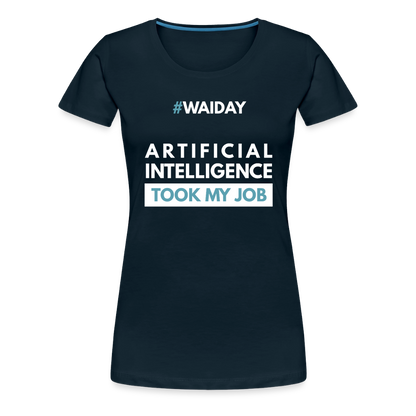 Women’s Premium T-Shirt - Women In AI Day Edition - deep navy