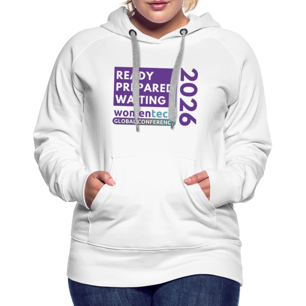 Women’s Premium Hoodie - Women in Tech Global Conference Collection - white