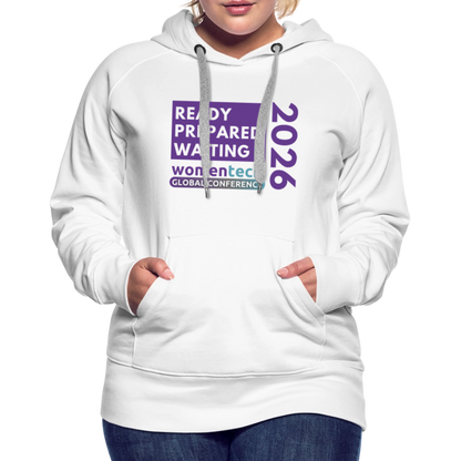 Women’s Premium Hoodie - Women in Tech Global Conference Collection - white