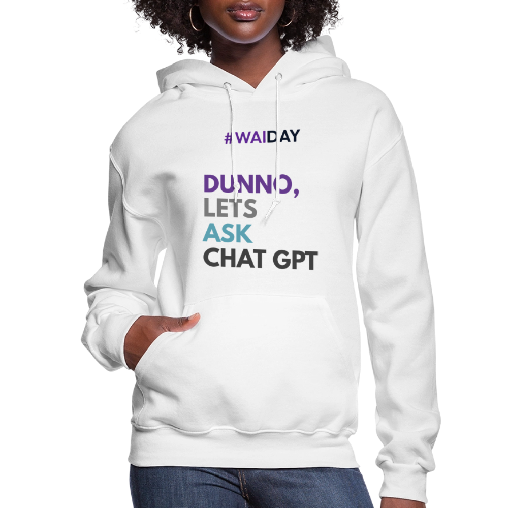 Women's Hoodie - Women In AI Day Edition - white