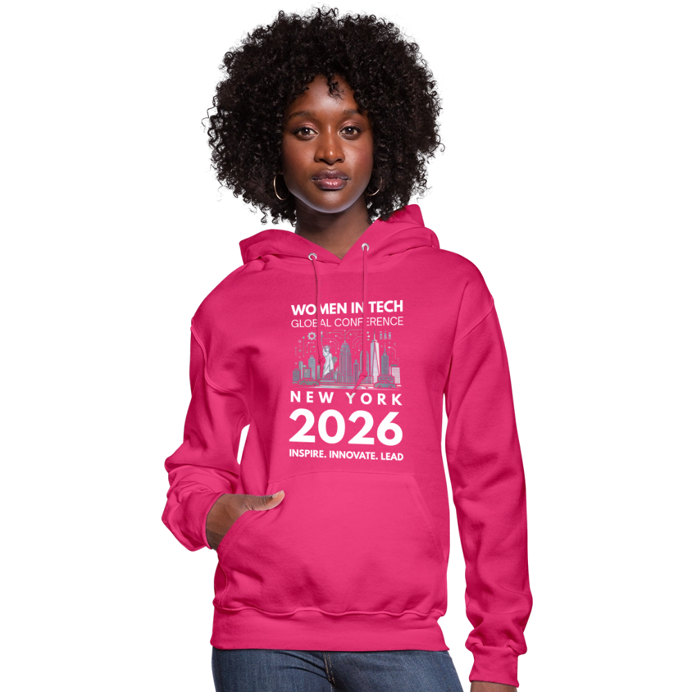 Women's Hoodie -  Women in Tech Global Conference Collection - fuchsia