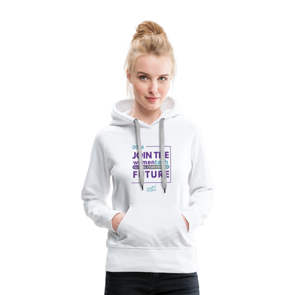 Women’s Premium Hoodie - Women in Tech Global Conference Collection - white