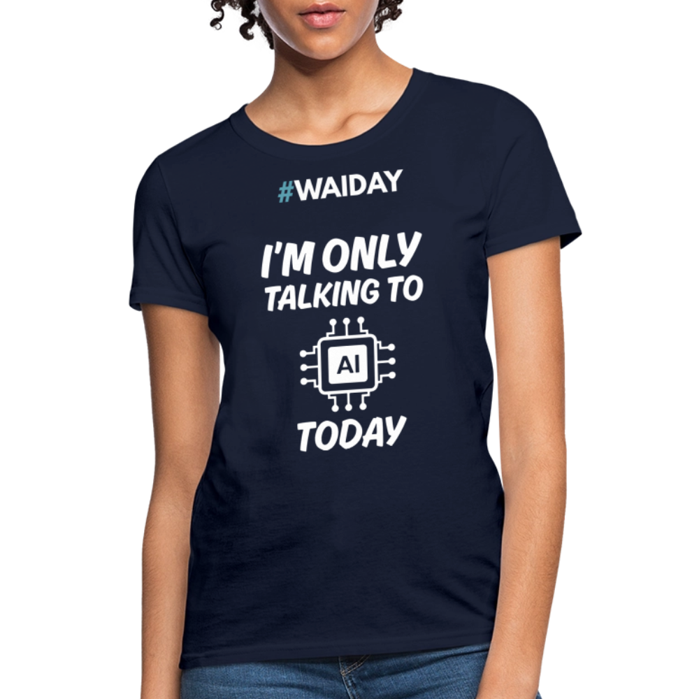 Women's T-Shirt - Women In AI Day Edition - navy