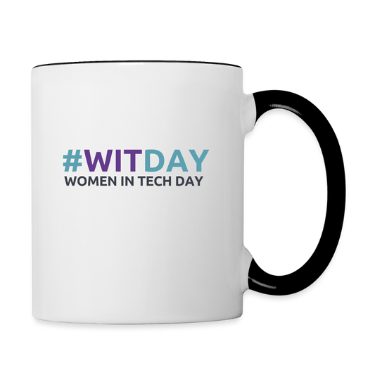 Contrast Coffee Mug - #WITDAY - white/black