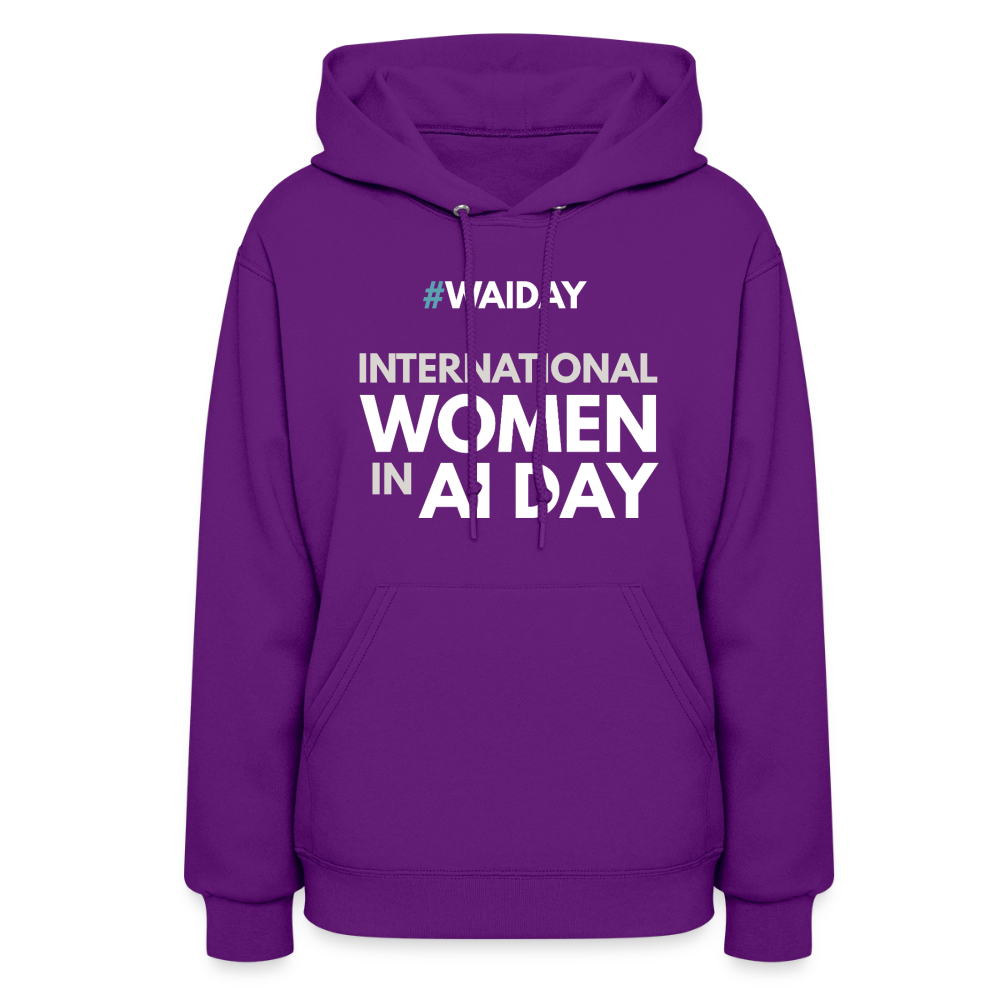 Women's Hoodie - Women In AI Day Edition - purple