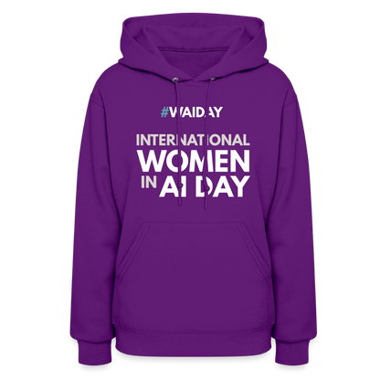 Women's Hoodie - Women In AI Day Edition - purple