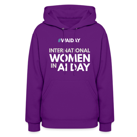 Women's Hoodie - Women In AI Day Edition - purple