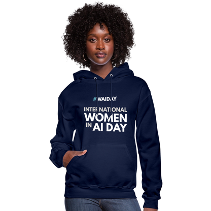 Women's Hoodie - Women In AI Day Edition - navy