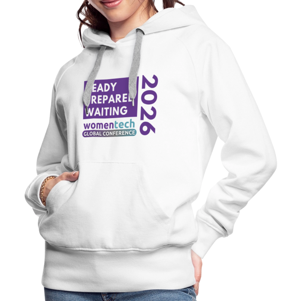 Women’s Premium Hoodie - Women in Tech Global Conference Collection - white