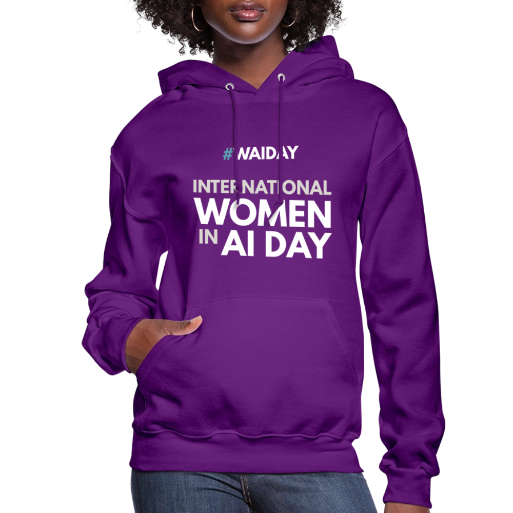 Women's Hoodie - Women In AI Day Edition - purple