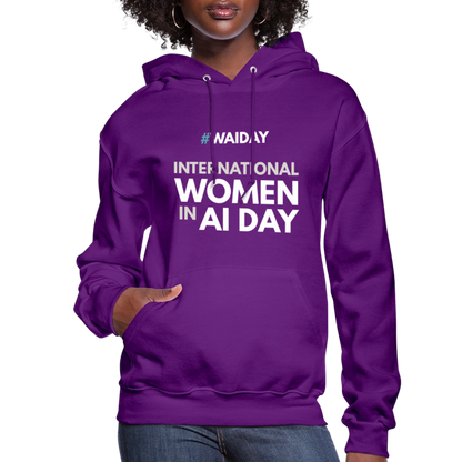 Women's Hoodie - Women In AI Day Edition - purple