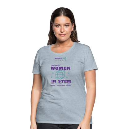 Women’s Premium T-Shirt - STEM Day Edition - heather ice blue