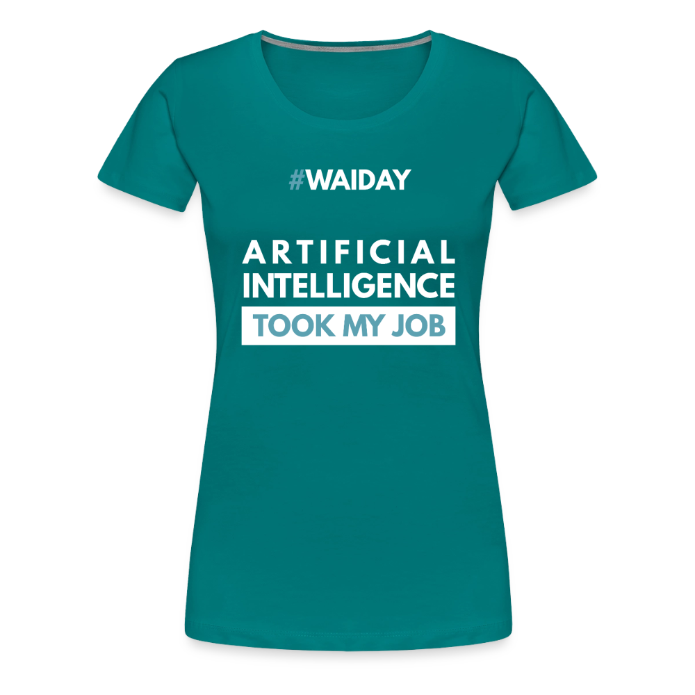 Women’s Premium T-Shirt - Women In AI Day Edition - teal