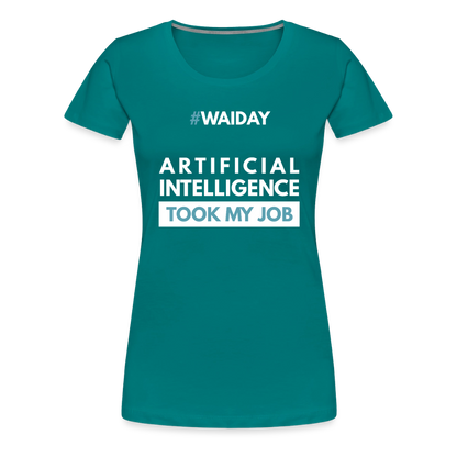 Women’s Premium T-Shirt - Women In AI Day Edition - teal