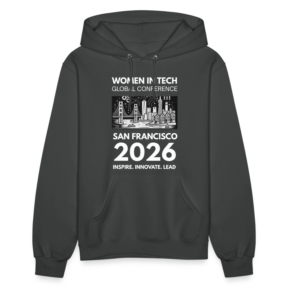Women's Hoodie - Women in Tech Global Conference Collection - asphalt
