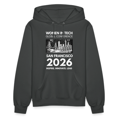Women's Hoodie - Women in Tech Global Conference Collection - asphalt