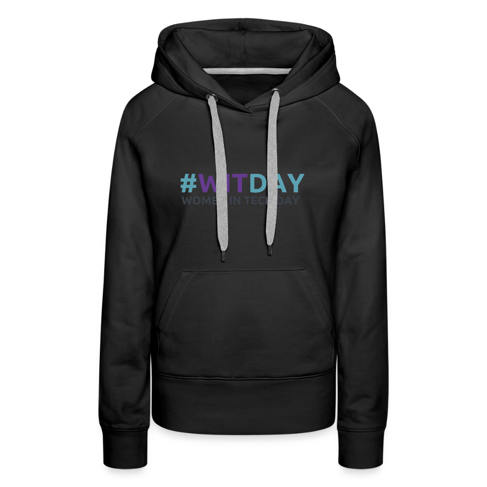 Women’s Premium Hoodie - Women in Tech Day - black