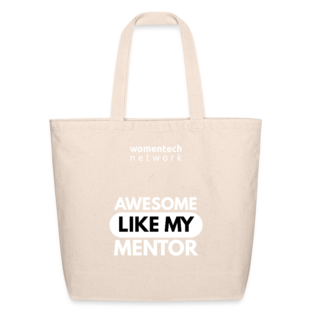 Eco-Friendly Cotton Tote - National Mentoring Day Edition - natural