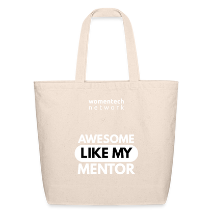 Eco-Friendly Cotton Tote - National Mentoring Day Edition - natural