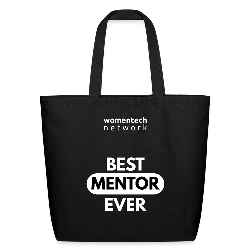 Eco-Friendly Cotton Tote - National Mentoring Day Edition - black