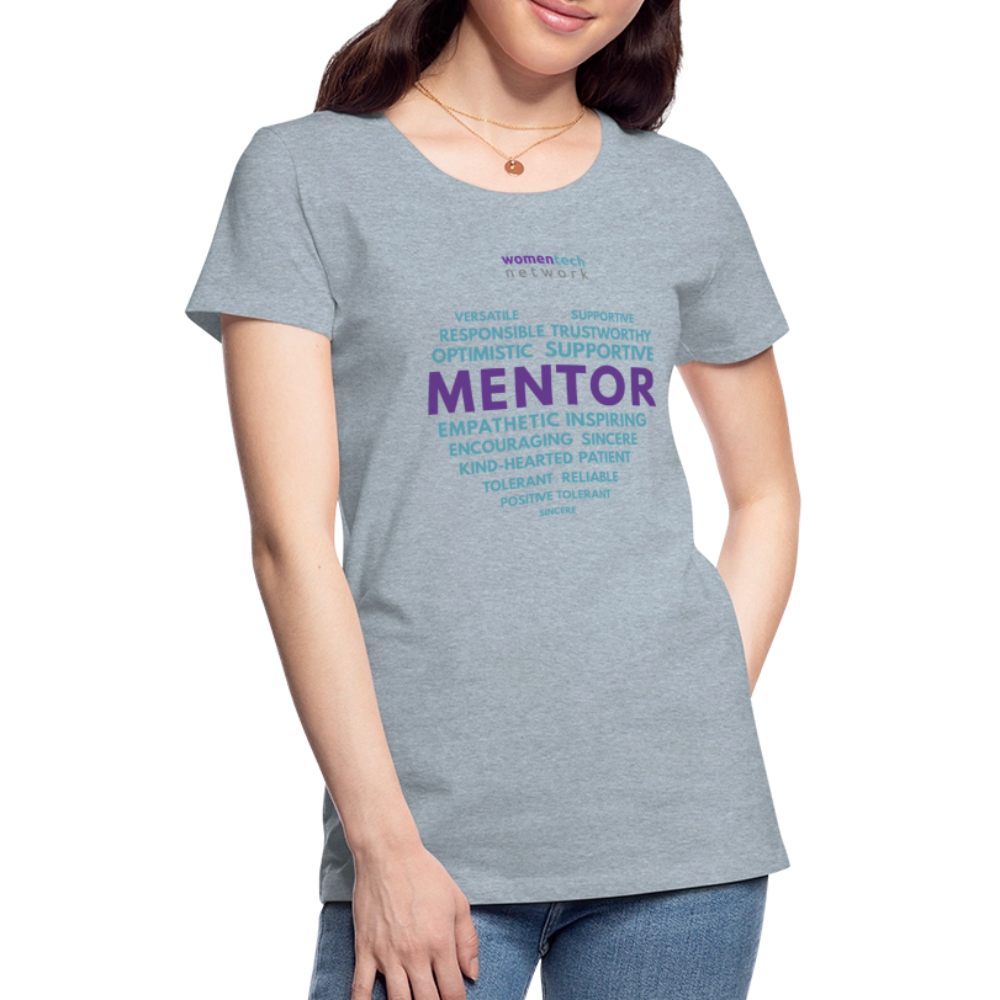 Women’s Premium T-Shirt - National Mentoring Day Edition - heather ice blue