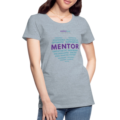 Women’s Premium T-Shirt - National Mentoring Day Edition - heather ice blue