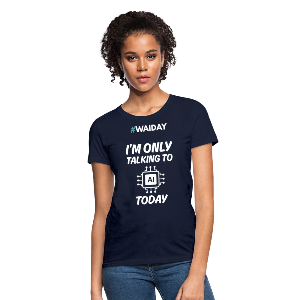 Women's T-Shirt - Women In AI Day Edition - navy