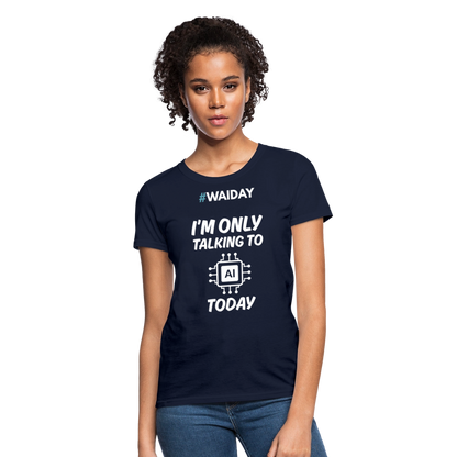 Women's T-Shirt - Women In AI Day Edition - navy