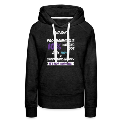 Women’s Premium Hoodie - Women In AI Day Edition - charcoal grey